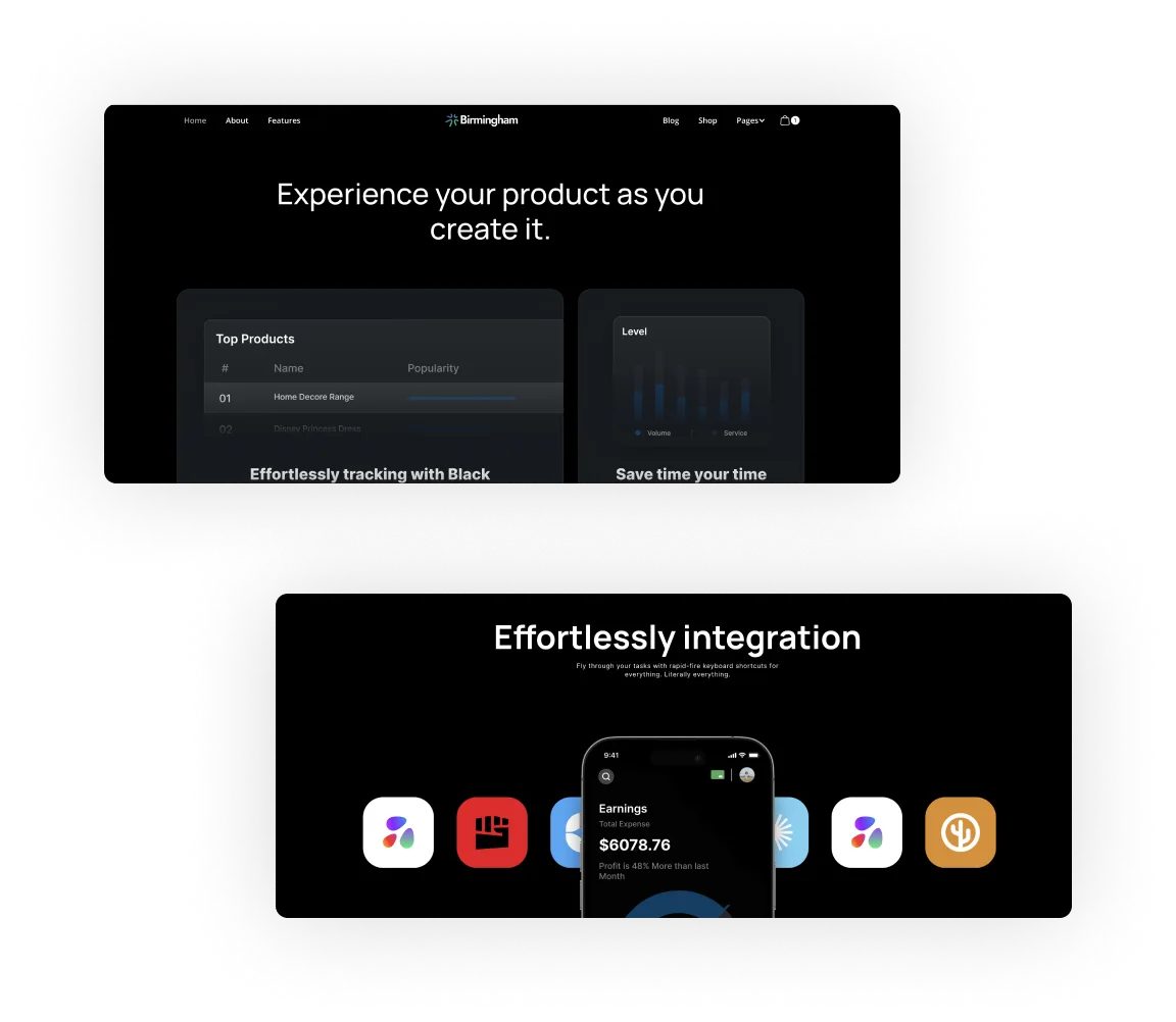 SaaS Webflow Template - Birmingham - Designed by Azwedo.com and Wedoflow.com